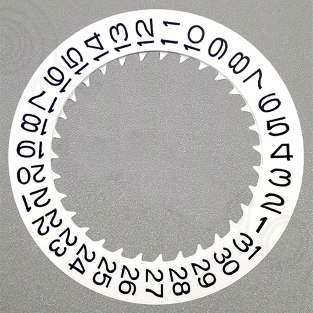 Black Font White Date Disk Wheel for NH36 Movement Date At 3 Watch Part