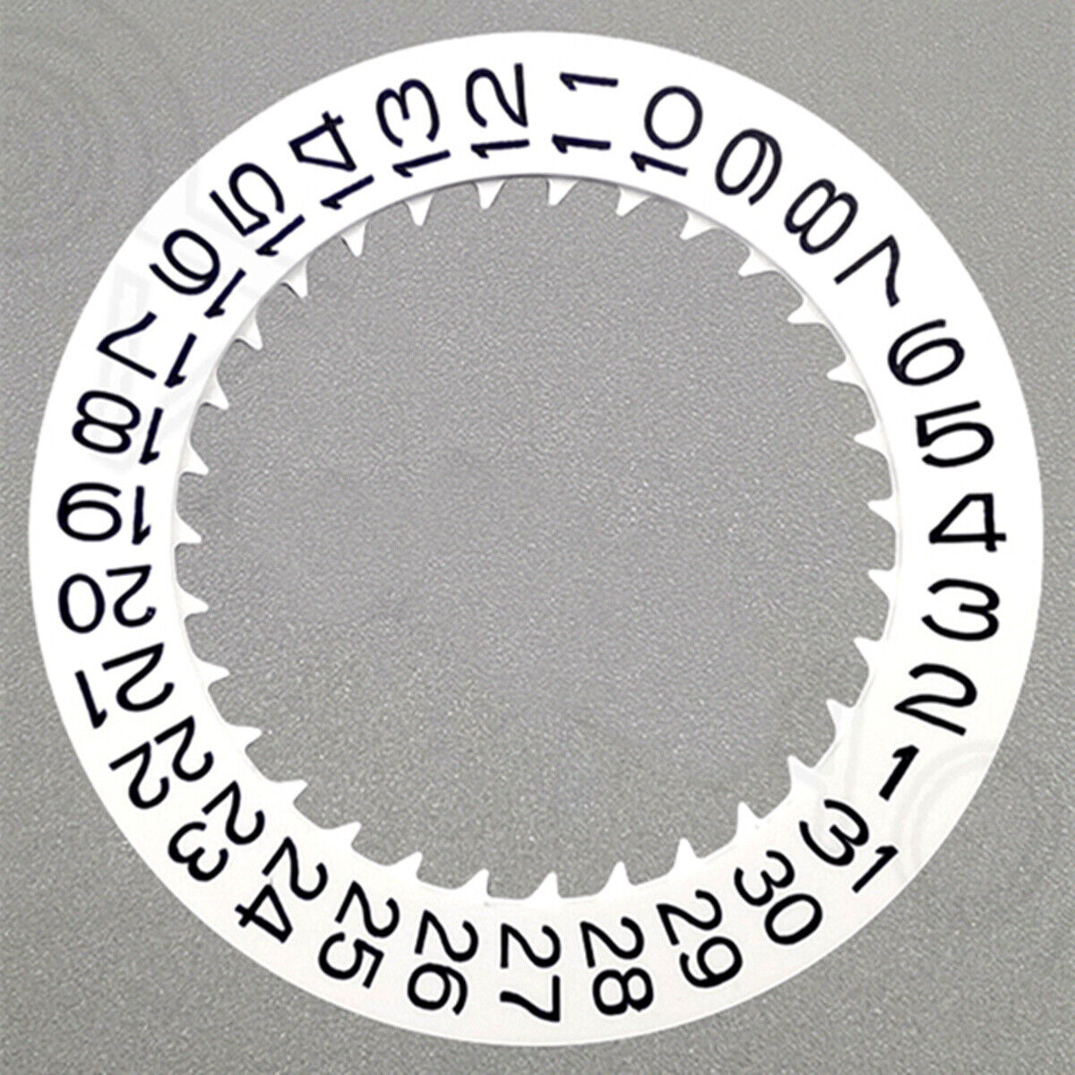 Black Font White Date Disk Wheel for NH36 Movement Date At 3 Watch Part