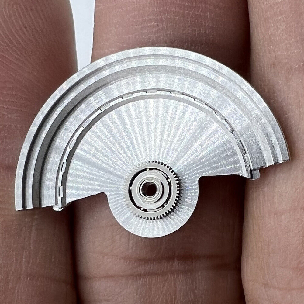 Silver Sea Wave Carved Rotor Oscillating Weight for Miyota NH35 NH36 Movement