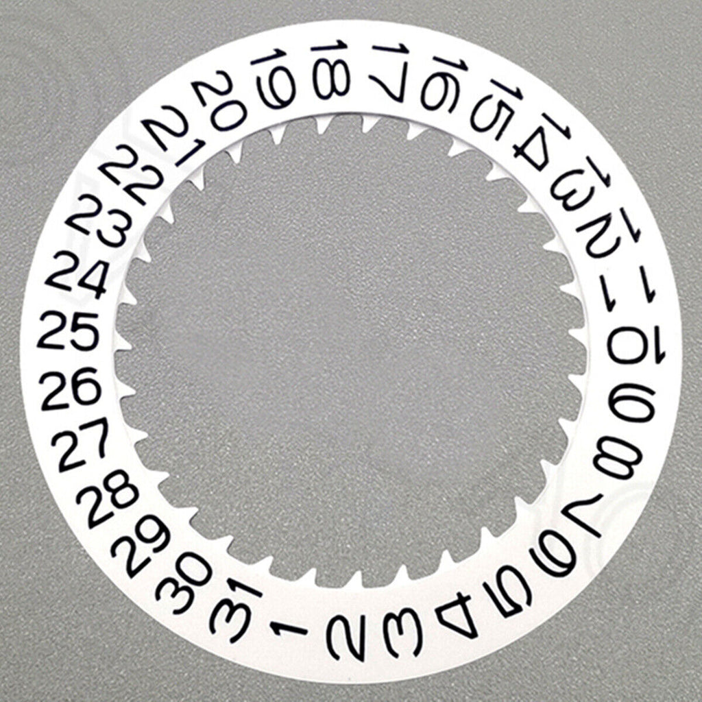 Watch Part Black Font White Date Disk Wheel for NH36 Movement Date At 9