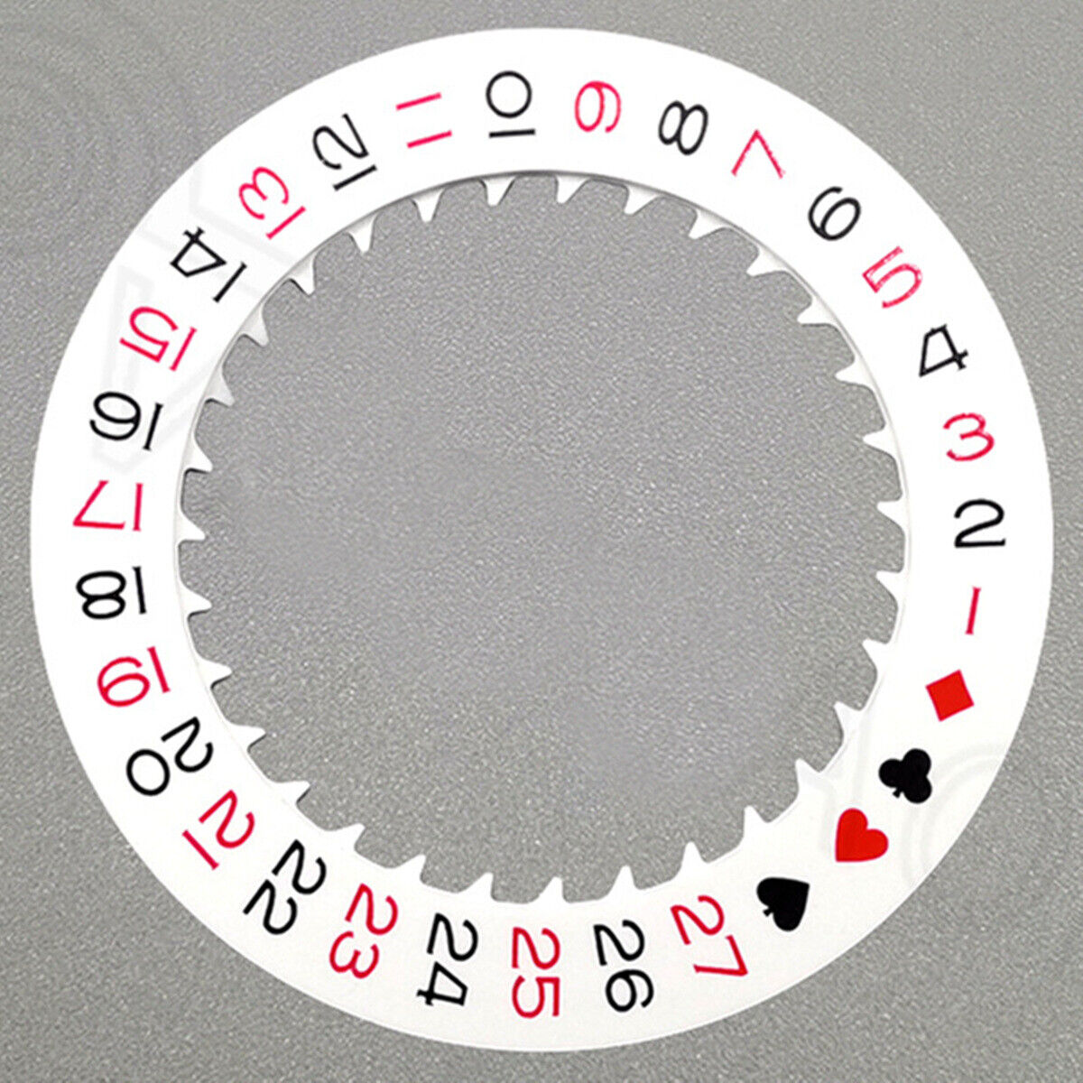 Spade A White Date Disk Wheel for NH36 Movement Date At 3 Watch Part