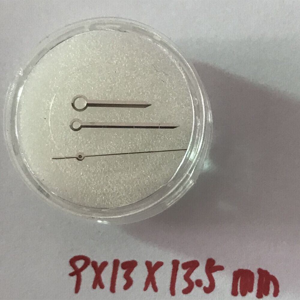 9x13x13.5mm Silver Trim Watch Hands for China Made 8200 8215 2813 Movement