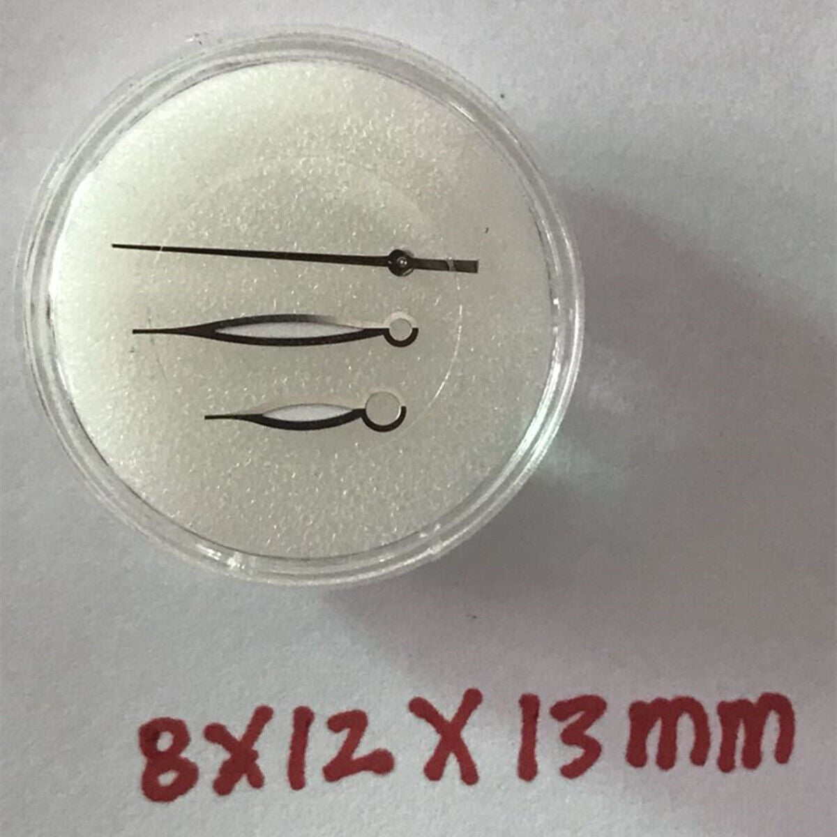 8x12x13mm Silver Green Lume Watch Hands for China Made 8200 8215 2813 Movement