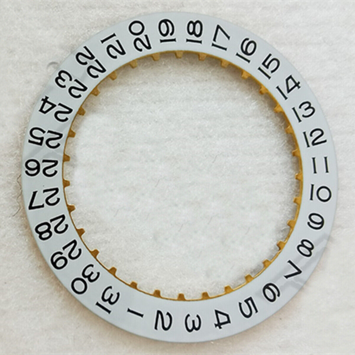 Brand New White Date Wheel Overlay Generic for ETA2824 Movement Date At 3