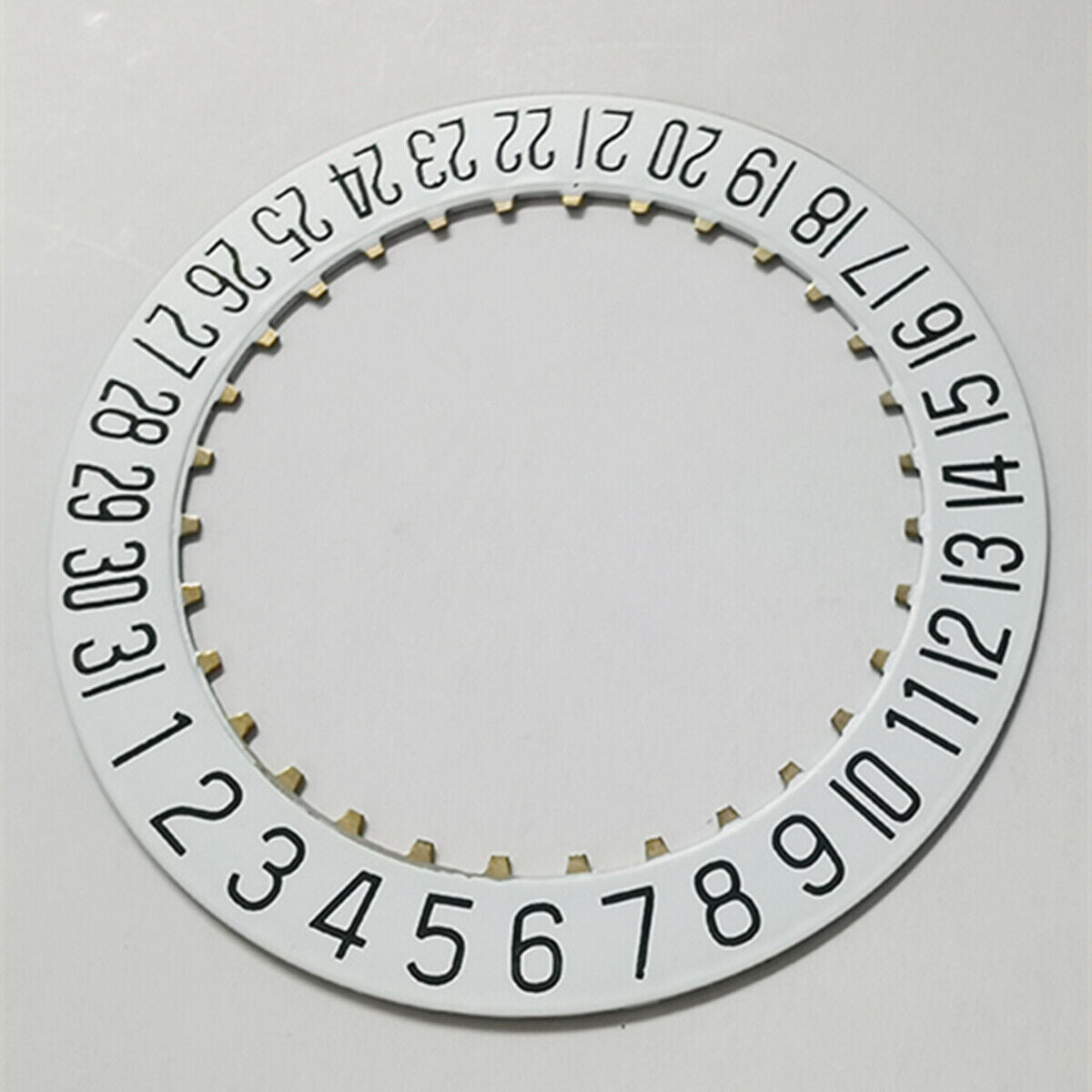Brand New White Date Wheel Overlay Generic for ETA2824 Movement Date At 6