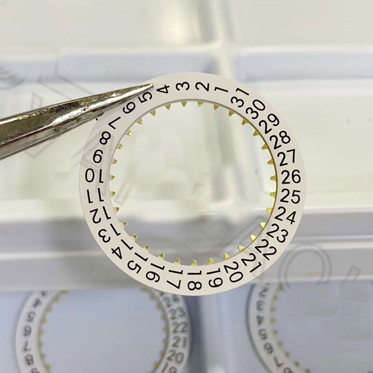 Watch Repair Part New White Date Wheel Generic for ETA 7750 Movement Date At 3