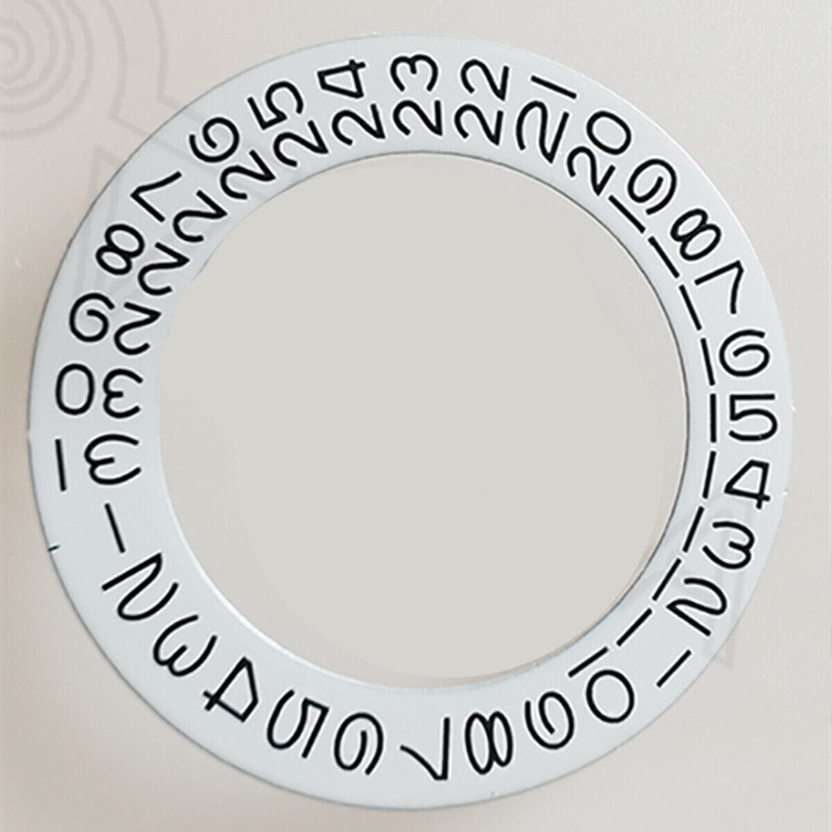 White Date Wheel Overlay for ETA2824 2836 Miyota 8215/8200 Movement Date At 3