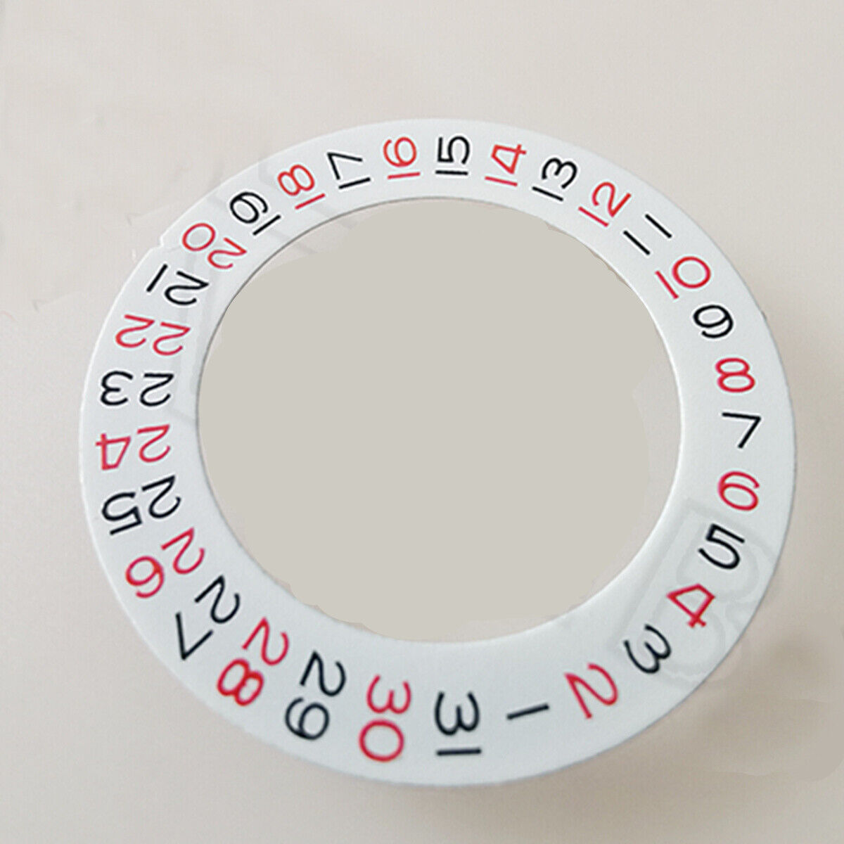 Red Even Date Wheel Overlay for ETA2824 2836 Miyota 8215/8200 Movement Date At 3