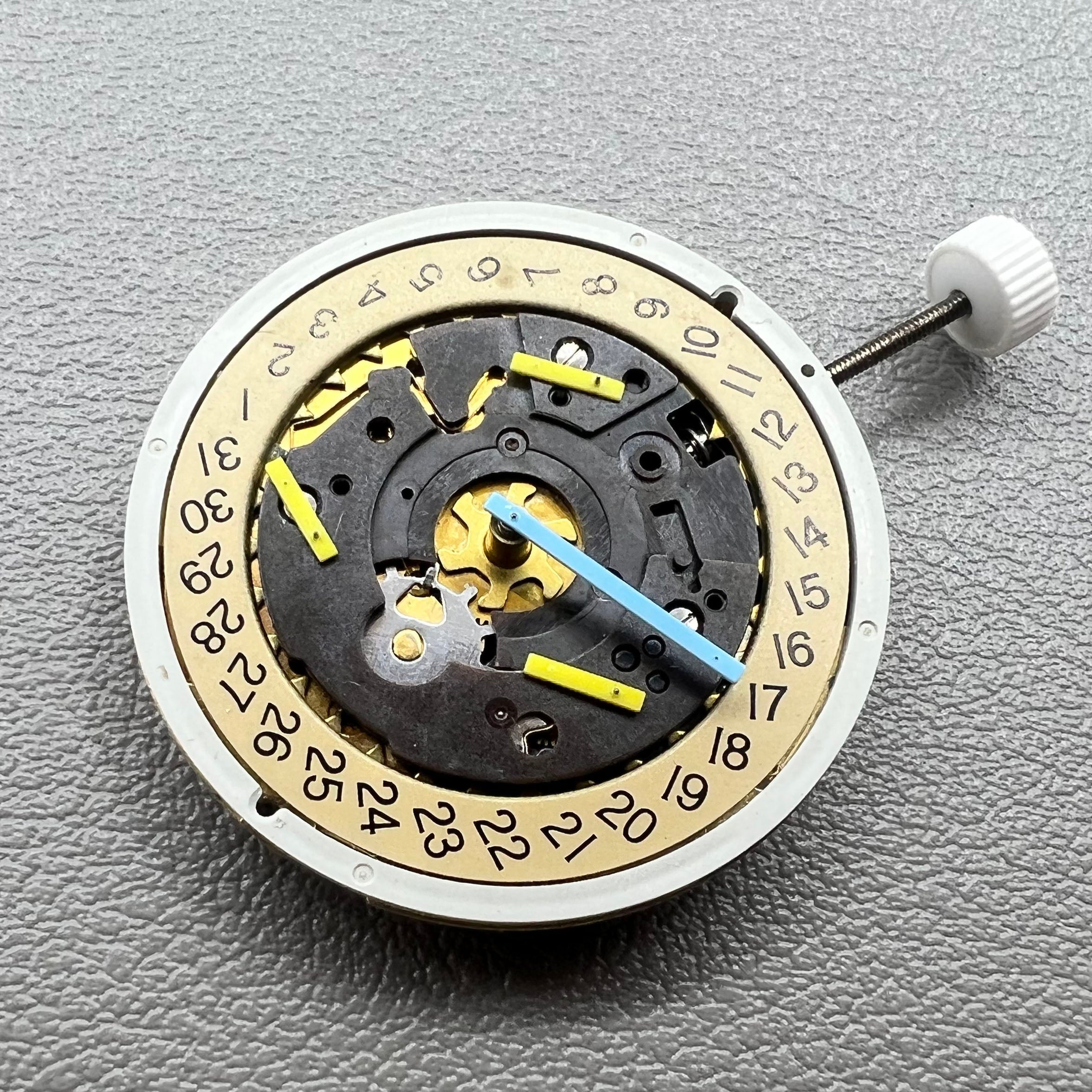 Swiss ISA 8162 Golden Disk Date@4 Quartz Movement ISA 8172 Replacement