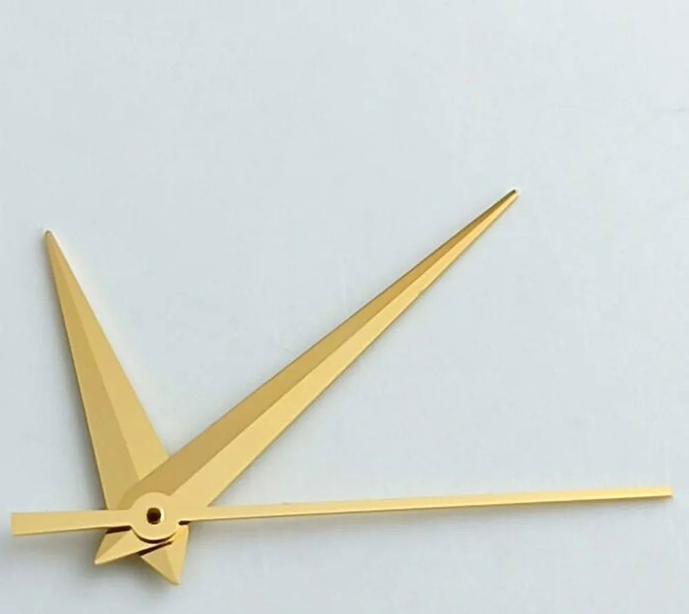 NO Lume Golden Trim Arrow Shape Watch Hands for NH35 NH36 7S26 NH70 NH72