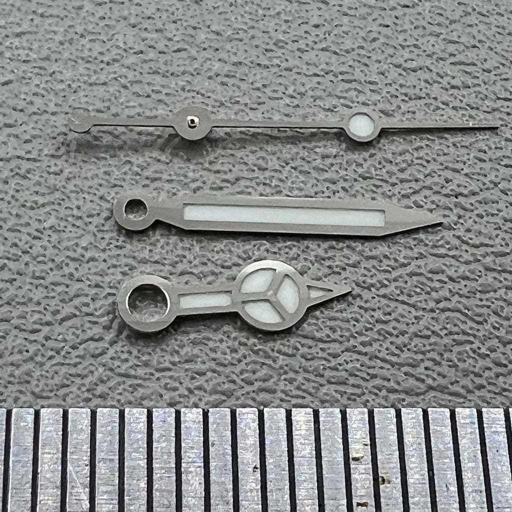 17mm C3 Super Blue Lume Hands Set for For NH35 NH36 NH38 NH70 NH72