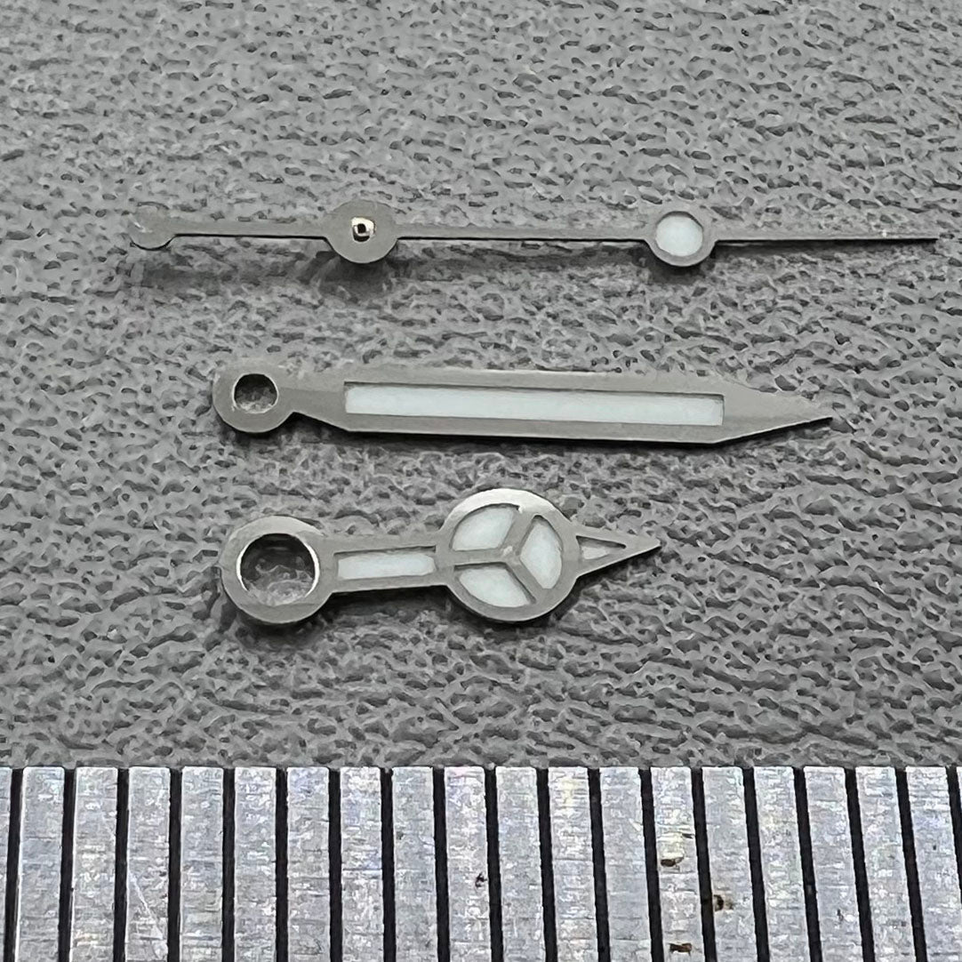 17mm C3 Super Blue Lume Hands Set for For NH35 NH36 NH38 NH70 NH72