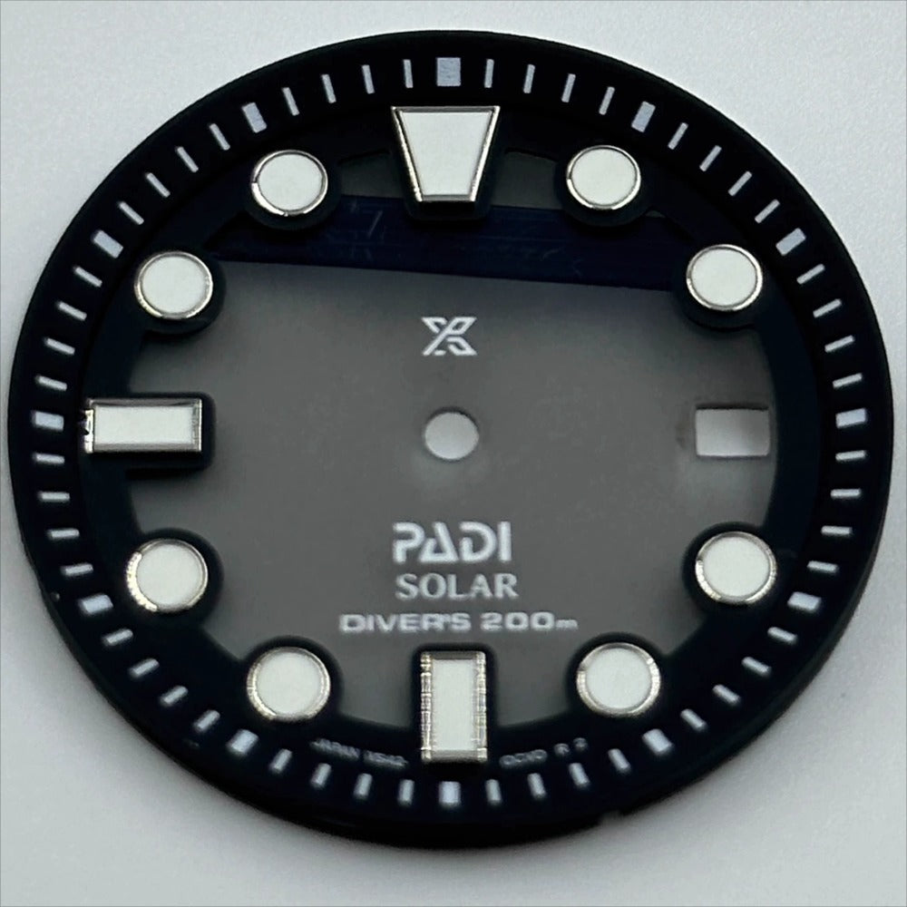 31.8mm Gradual Black Modified Diving Datejust Green Luminous Watch Dial for VS42