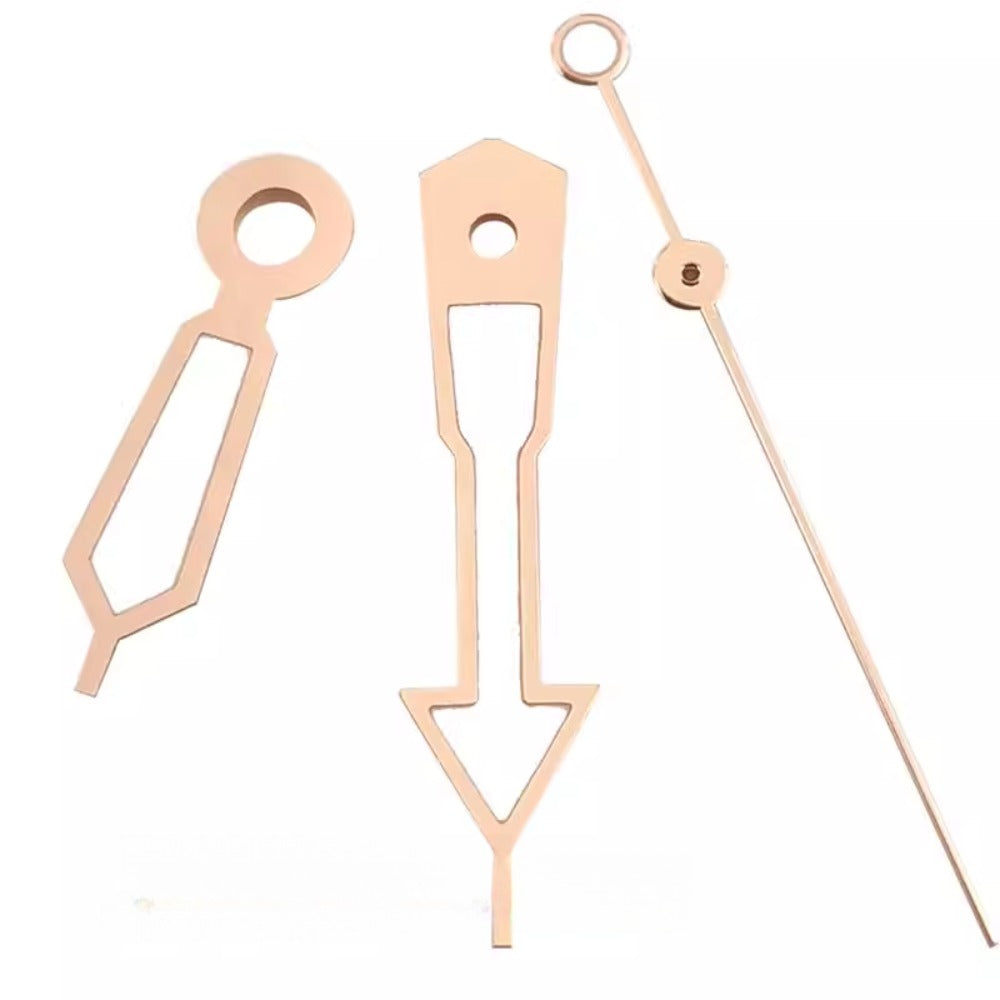Rose Golden Trim Lume Watch Hands Set for NH34 NH35 NH36 NH38 NH39