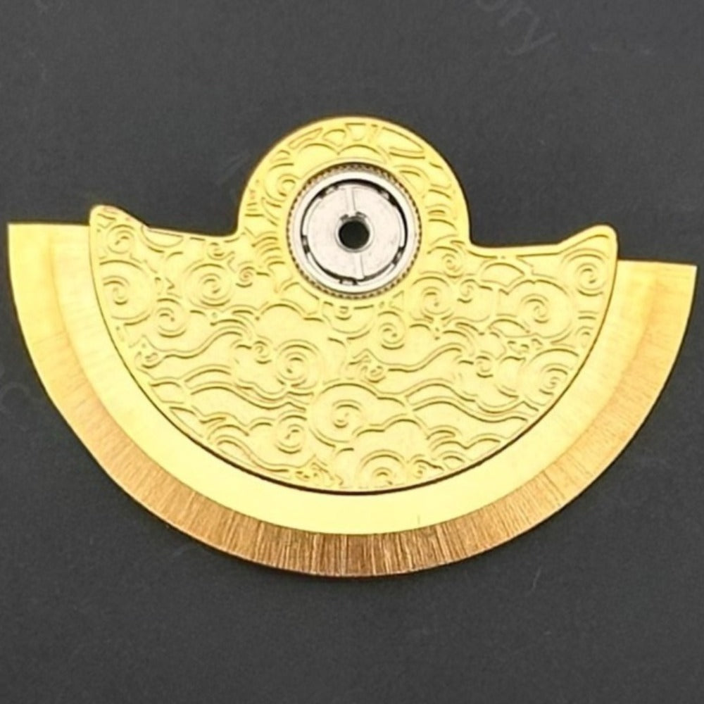 Modified Golden Wave Cloud Pattern Rotor Oscillating Weight for NH35 NH36