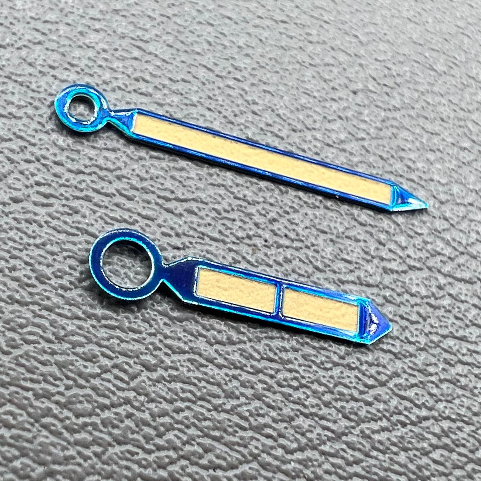 Green Luminous Blue Trim Watch Hands Set for ST3600/ST3620 ETA6497/6498 Movement