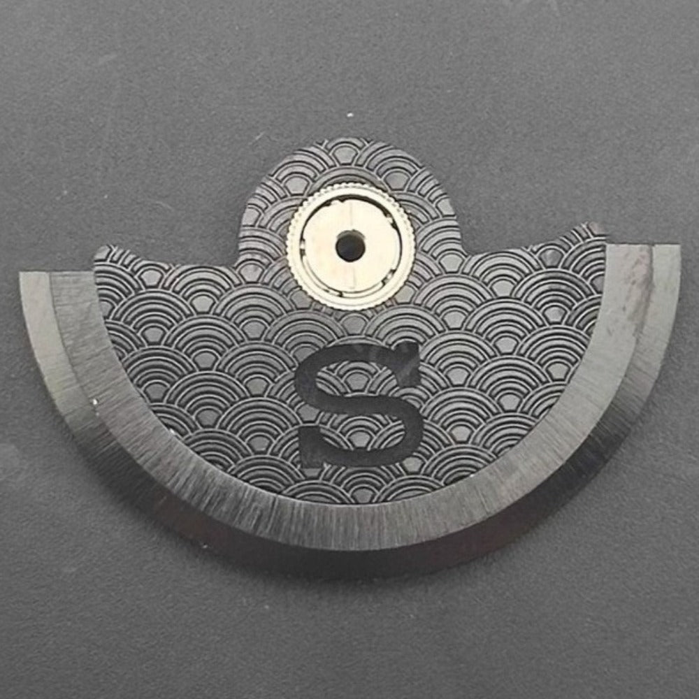 Modified S Carved Black Fish Scale Rotor Oscillating Weight for NH35 NH36