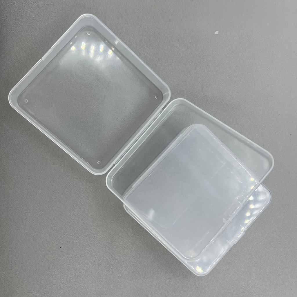 10X Square Toolbox Box Container Storage Case Hinged Lid (2.8x9.5x9.5cm)