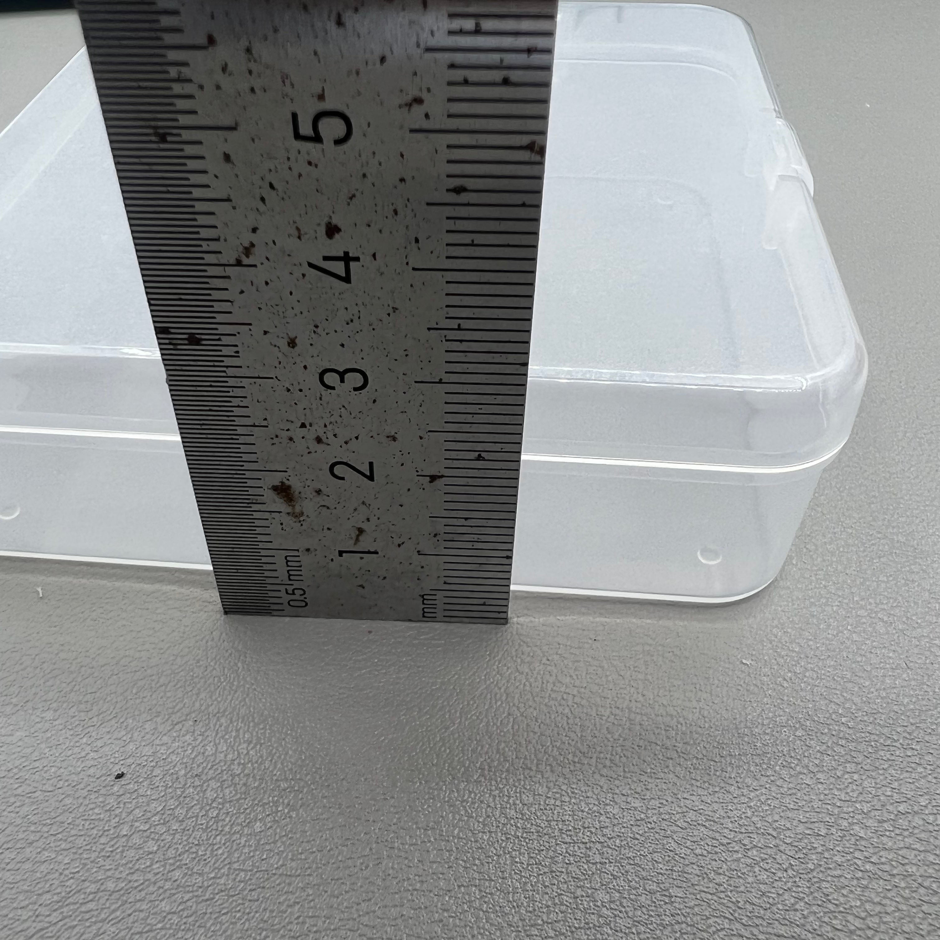 10X Square Toolbox Box Container Storage Case Hinged Lid (2.8x9.5x9.5cm)