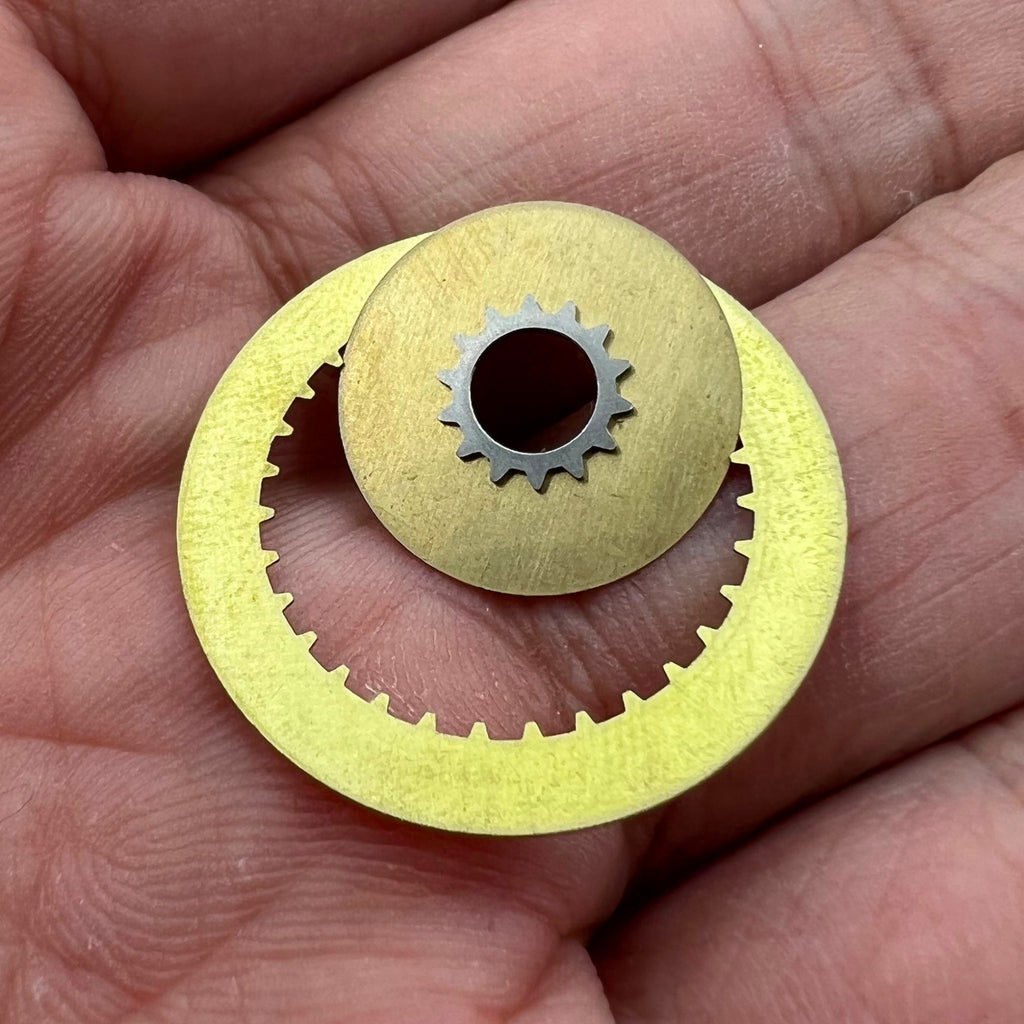 Pilot White Date Disk Wheel Week Wheel Generic for Dandong 7750 Movement