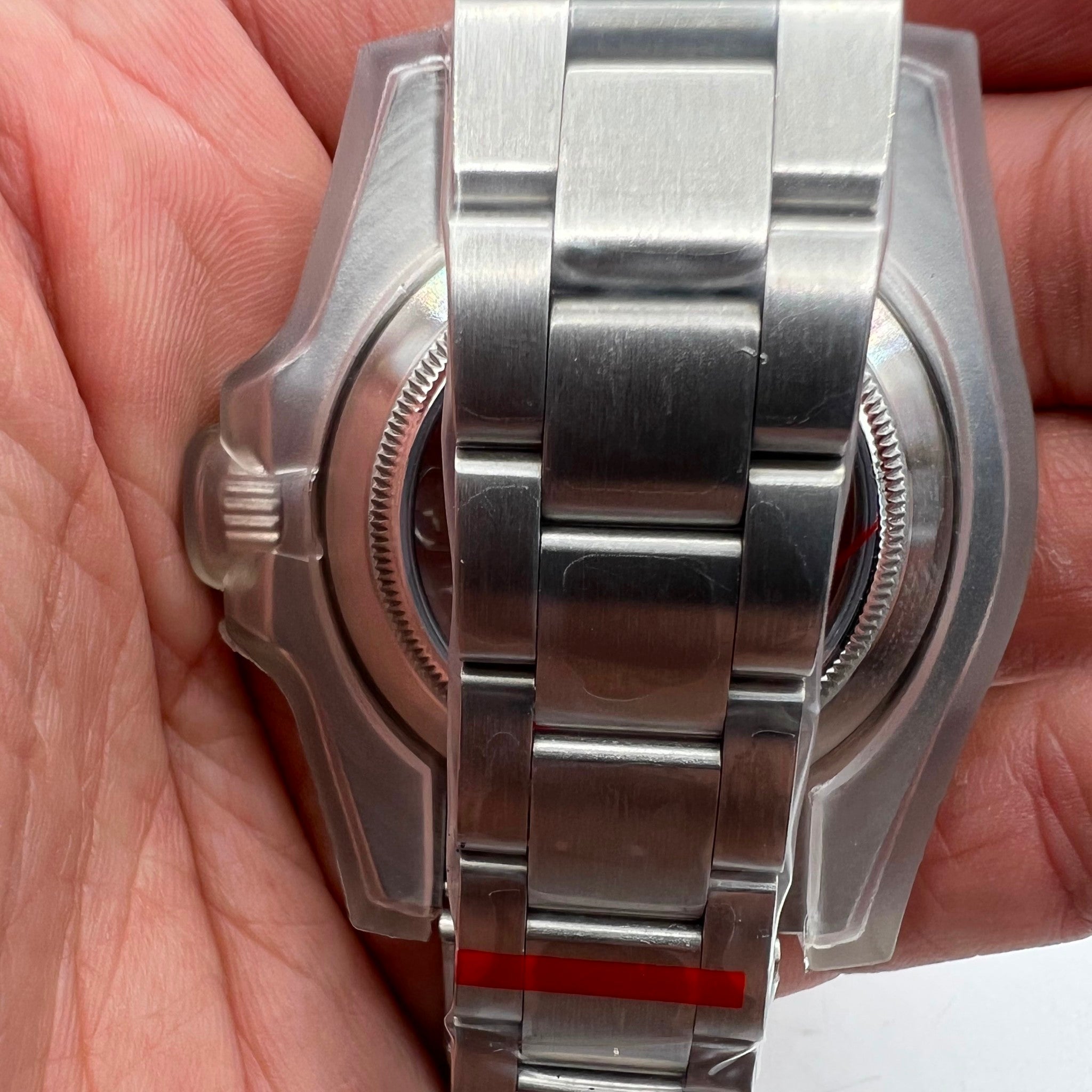 22 Colors 40MM Sapphire Glass Watch Case Transparent Bottom+Strap for NH35/NH36