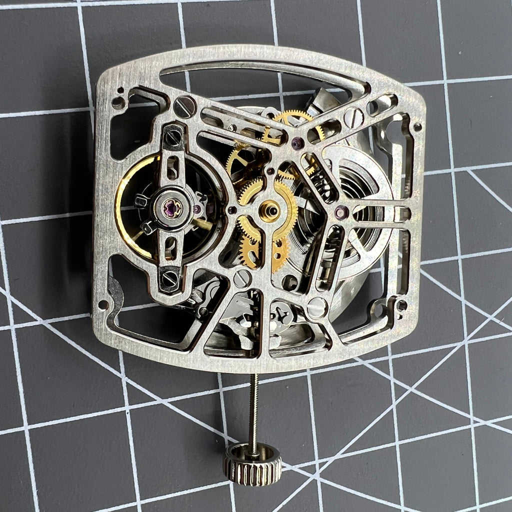 HZ1C01A Silve Barrel Shape Automatic Mechanical Movement Asian Made