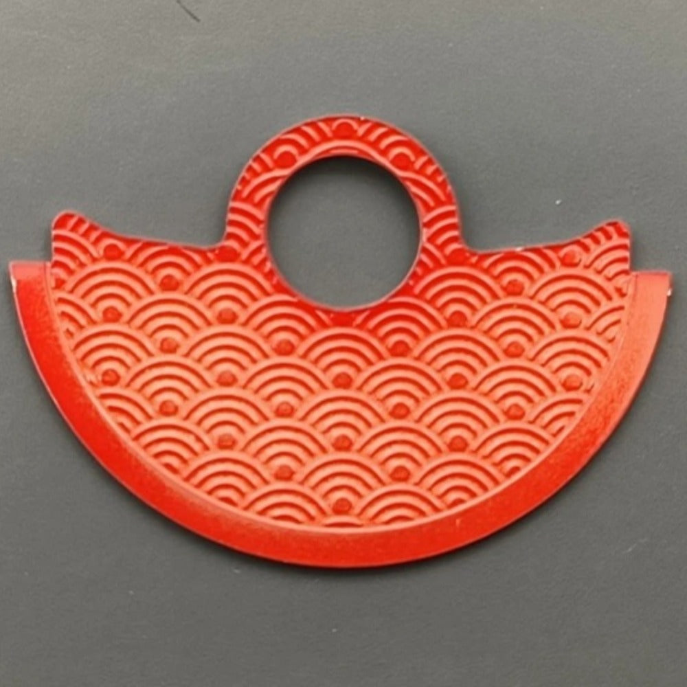 Red Waved Rotor Oscillating Weight Overlay Fit for NH35 NH36 7S26 4R35