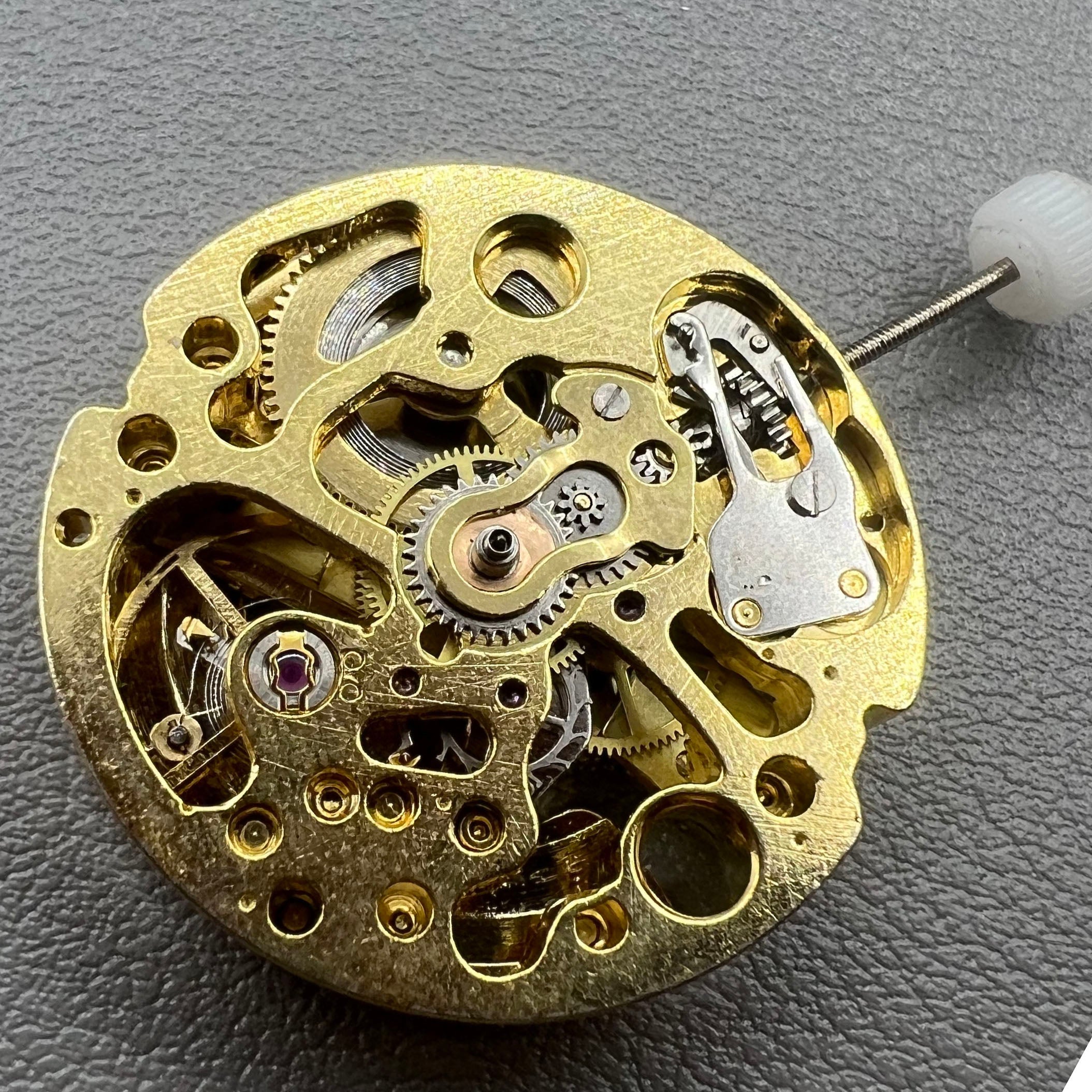 26.5mm Diameter 7120 Golden Hollow Carved Mechanical Automatic Movement