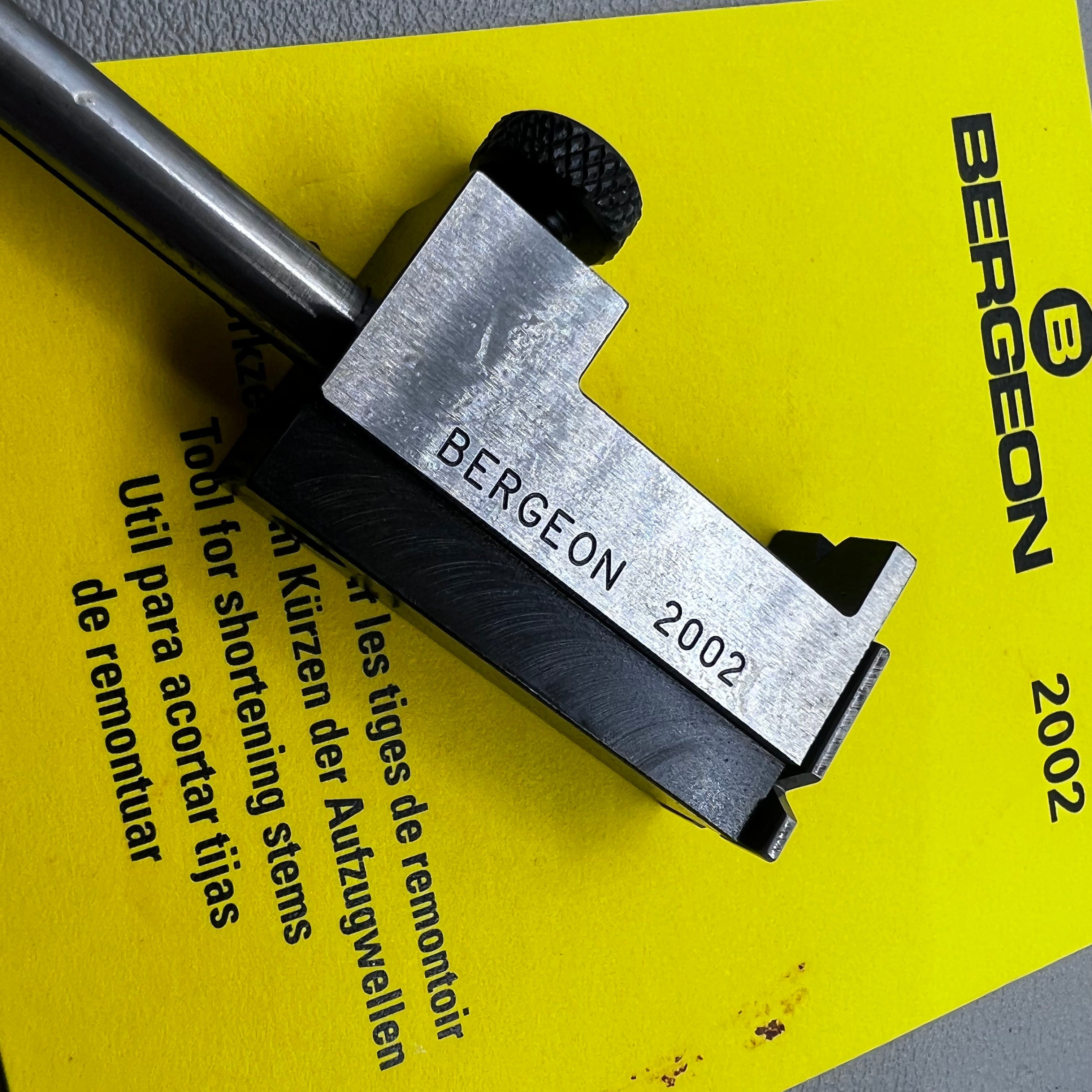 Swiss Bergeon 2002 Tool for Shortening Winding Stems