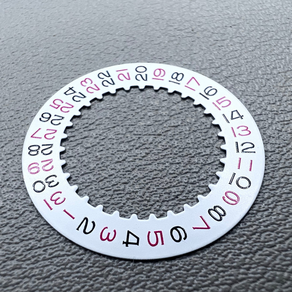 Red Odd Number Date@3 Date Disk Wheel Date Wheel Generic for RLX3135 Movement