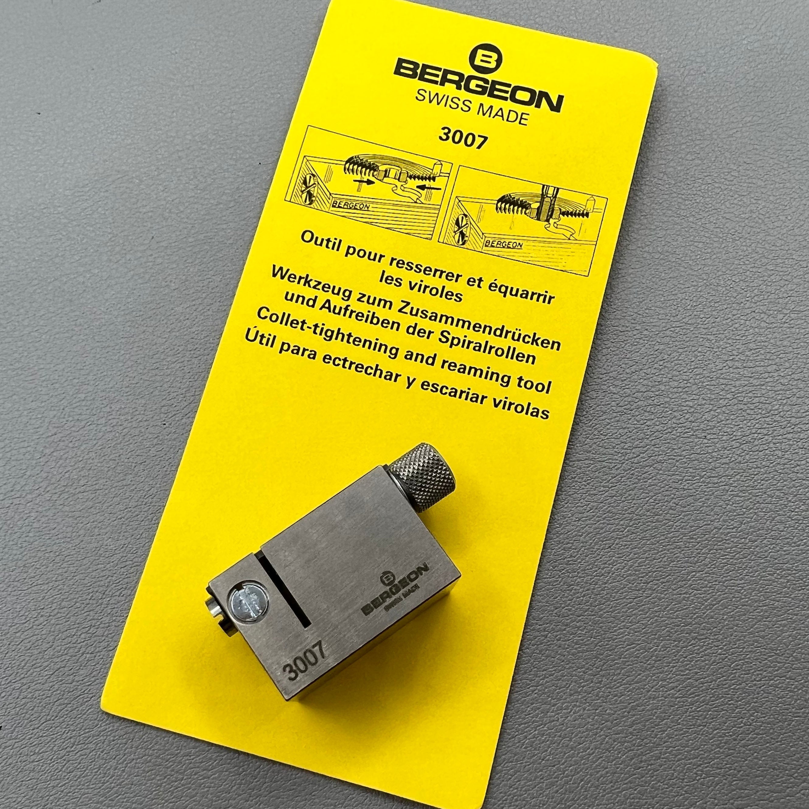 Swiss Bergeon 3007 for Collet Closing Tightening and Reaming