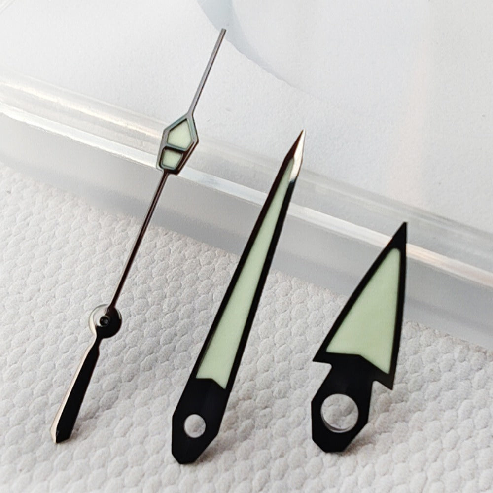 Black Trim C3 Green Lume Vintage Watch Hands for NH34 NH35 NH36 NH38 NH39 NH70