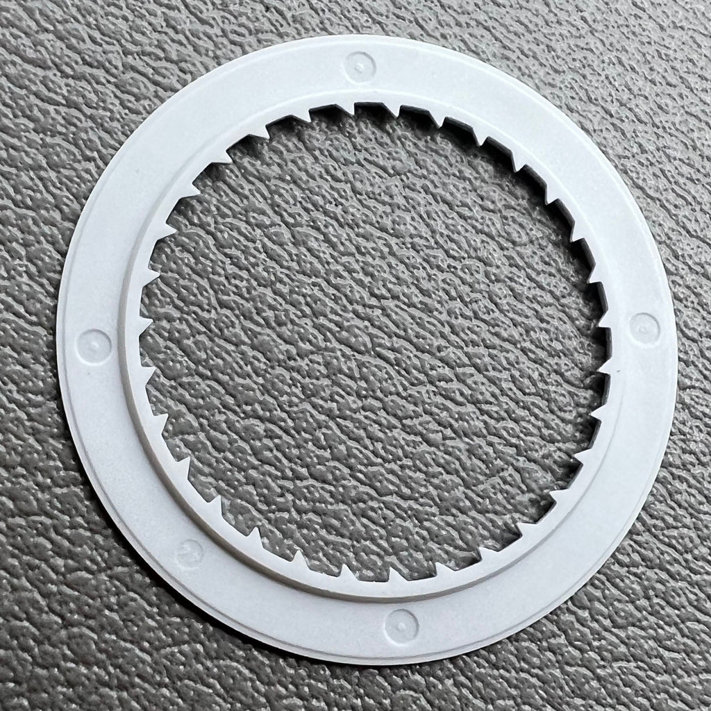 2 PIECES Silver KA Font Date@6 Date Disk Wheel for Miyota 8215 Movement