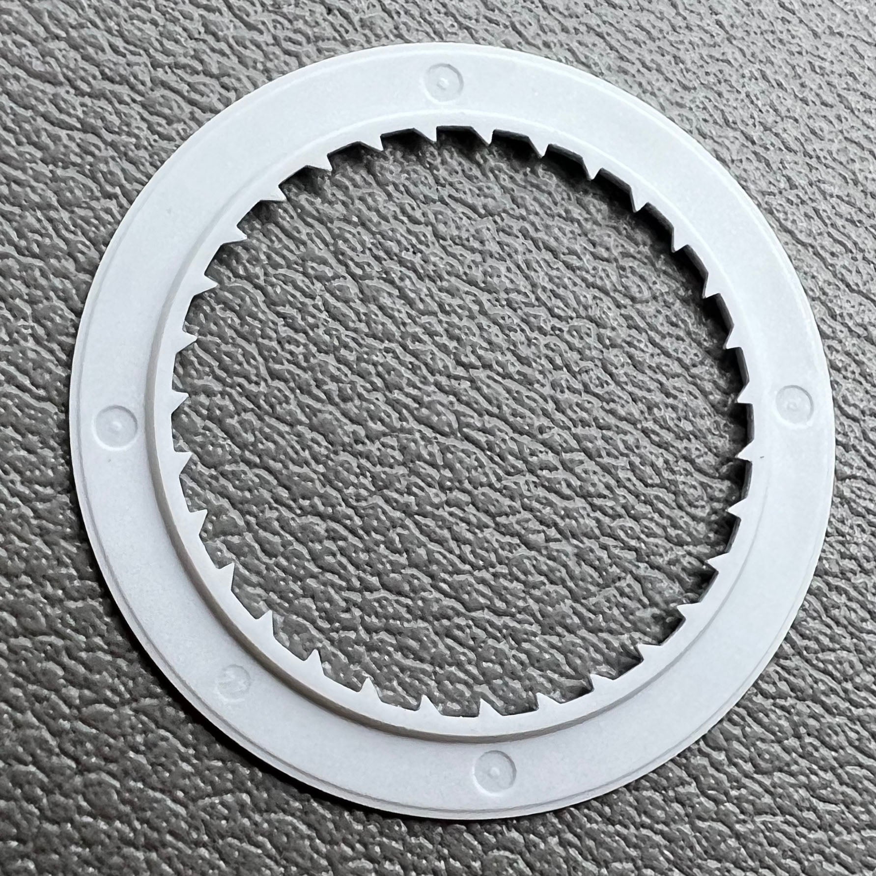 2 PIECES Silver KA Font Date@6 Date Disk Wheel for Miyota 8215 Movement