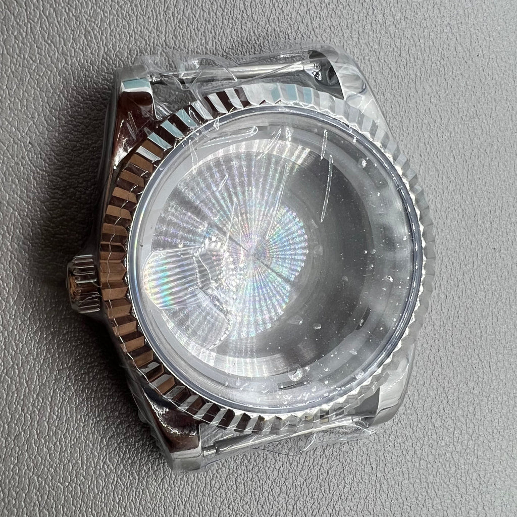 36MM Steel Watch Case Mineral Glass Mirror Case for Miyota 8215/2813/8205/8200
