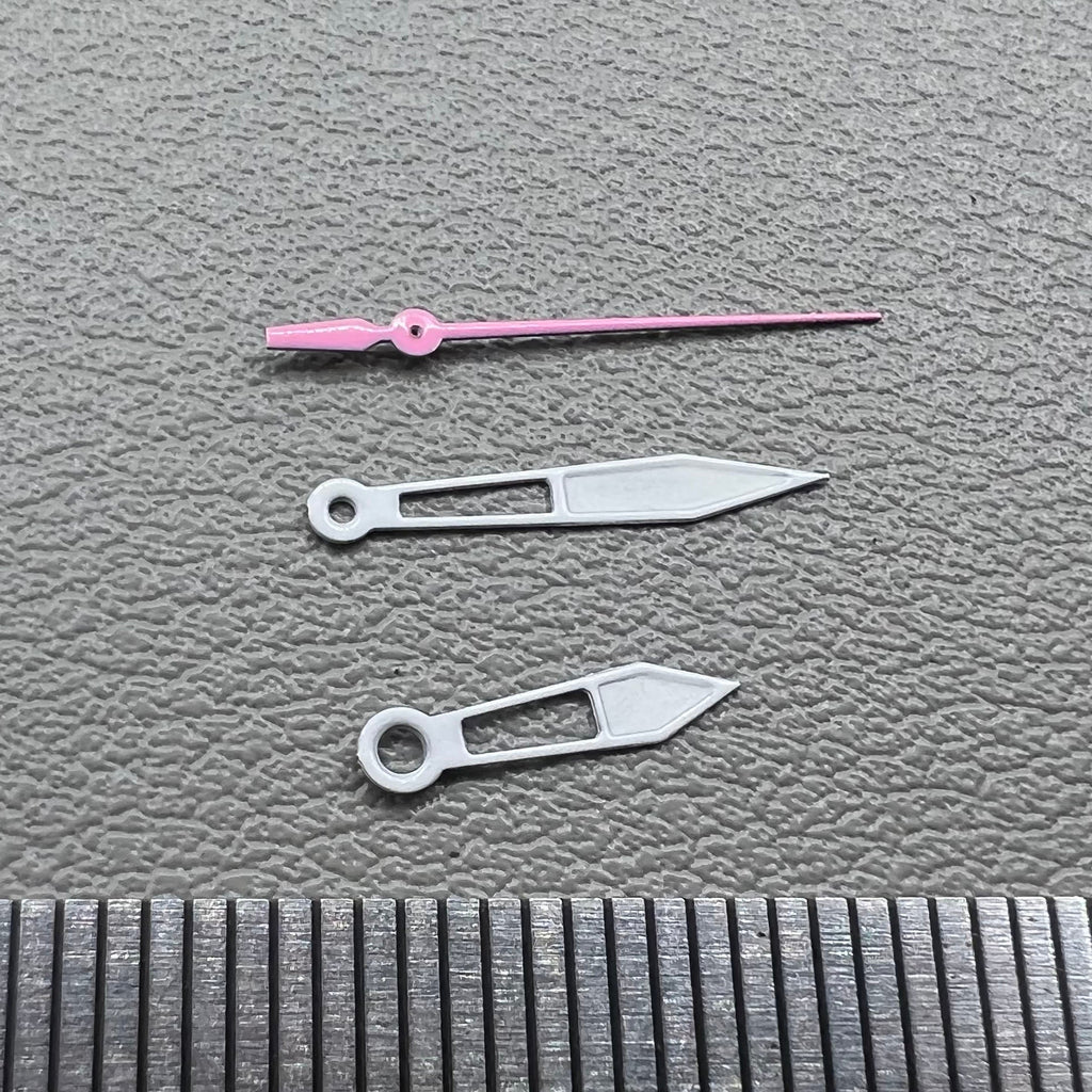 2 Sets Pink Second Hand 13mm Hollow Hands for Miyota 2315 2035 2036 2115 2305