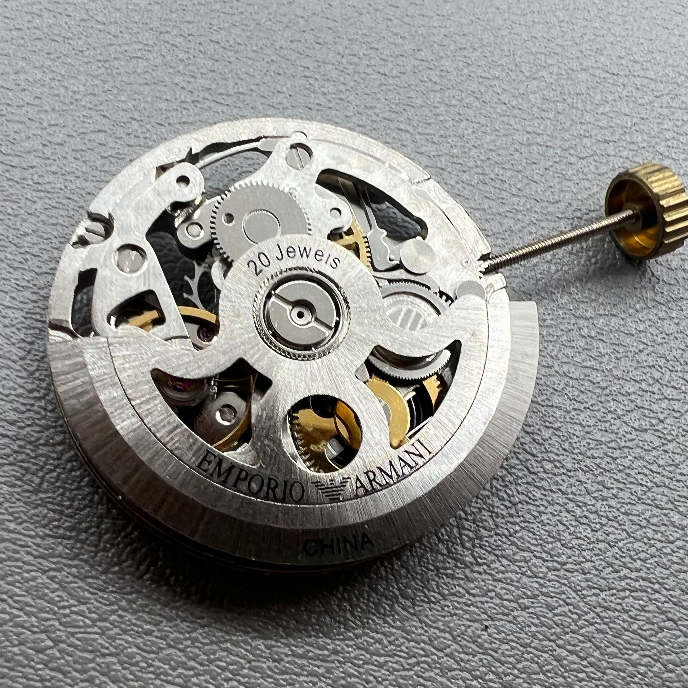 Hangzhou 2189 Silver Hollow Mechanical Movement Single Calendar