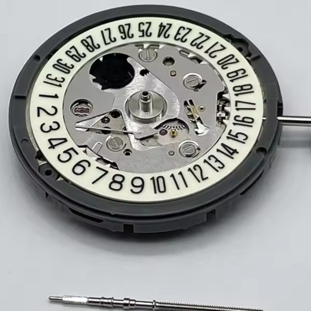 Japan Made NH35 Mechanical C3 Modified Green Luminous Date At 6 White Disk