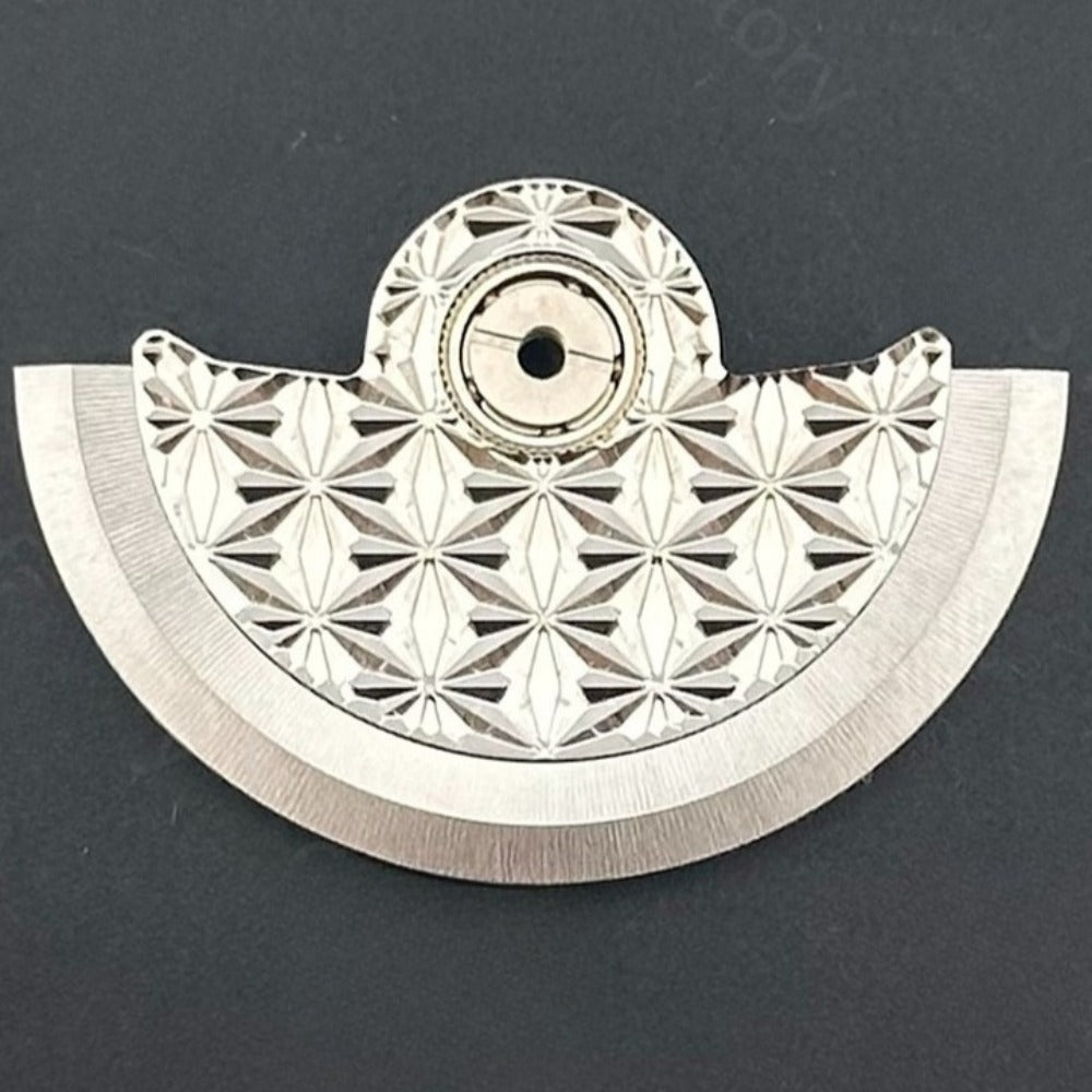 Modified Silver Fireworks Pattern Rotor Oscillating Weight for NH35 NH36