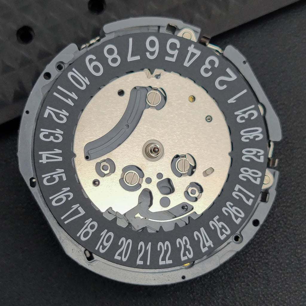 Original Japan VK63A Quartz Movement Black Disk Date At 6 Single Calendar