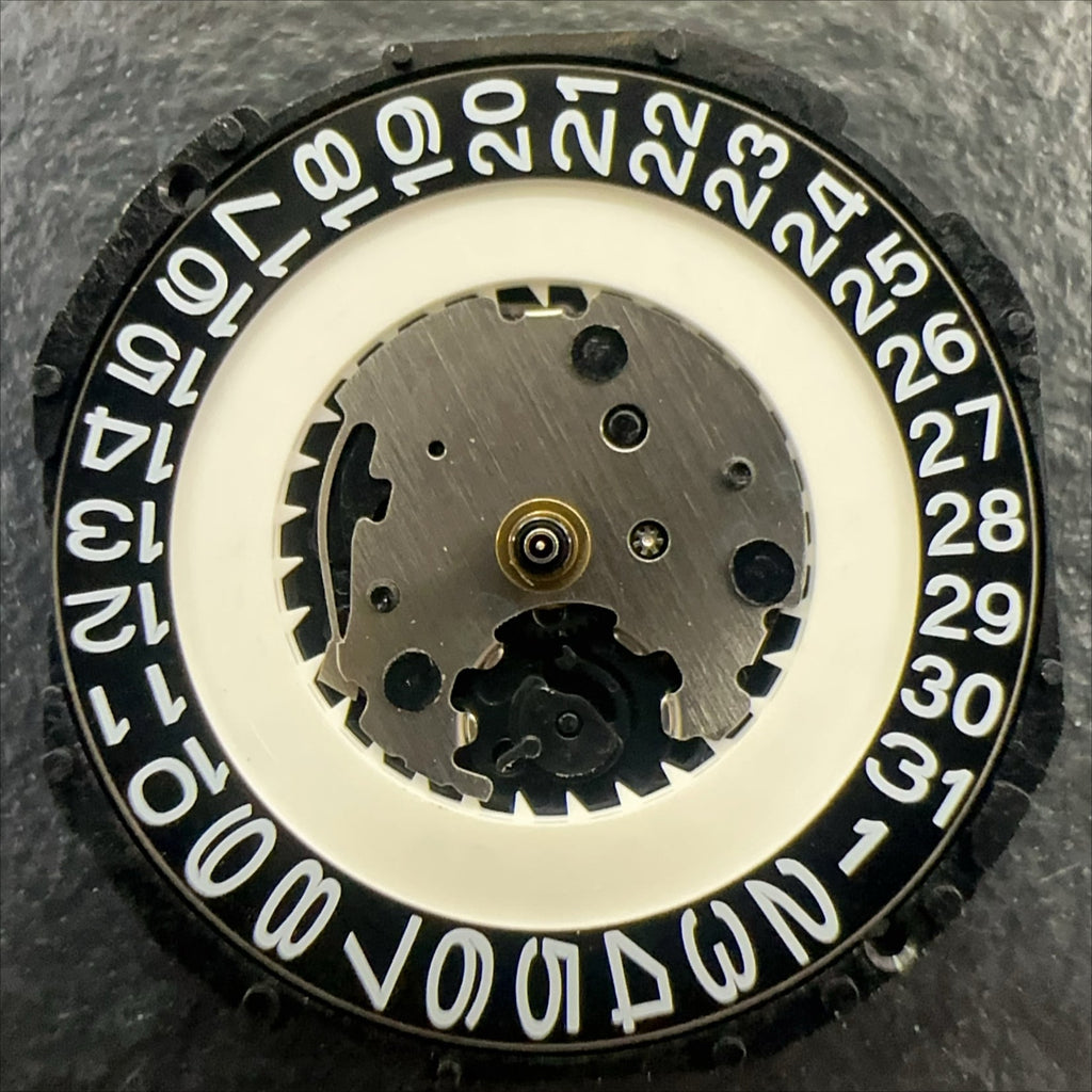 New Japan Made PC32A Quartz Movement Single Calendar Black Disk Date At 3 HCP2