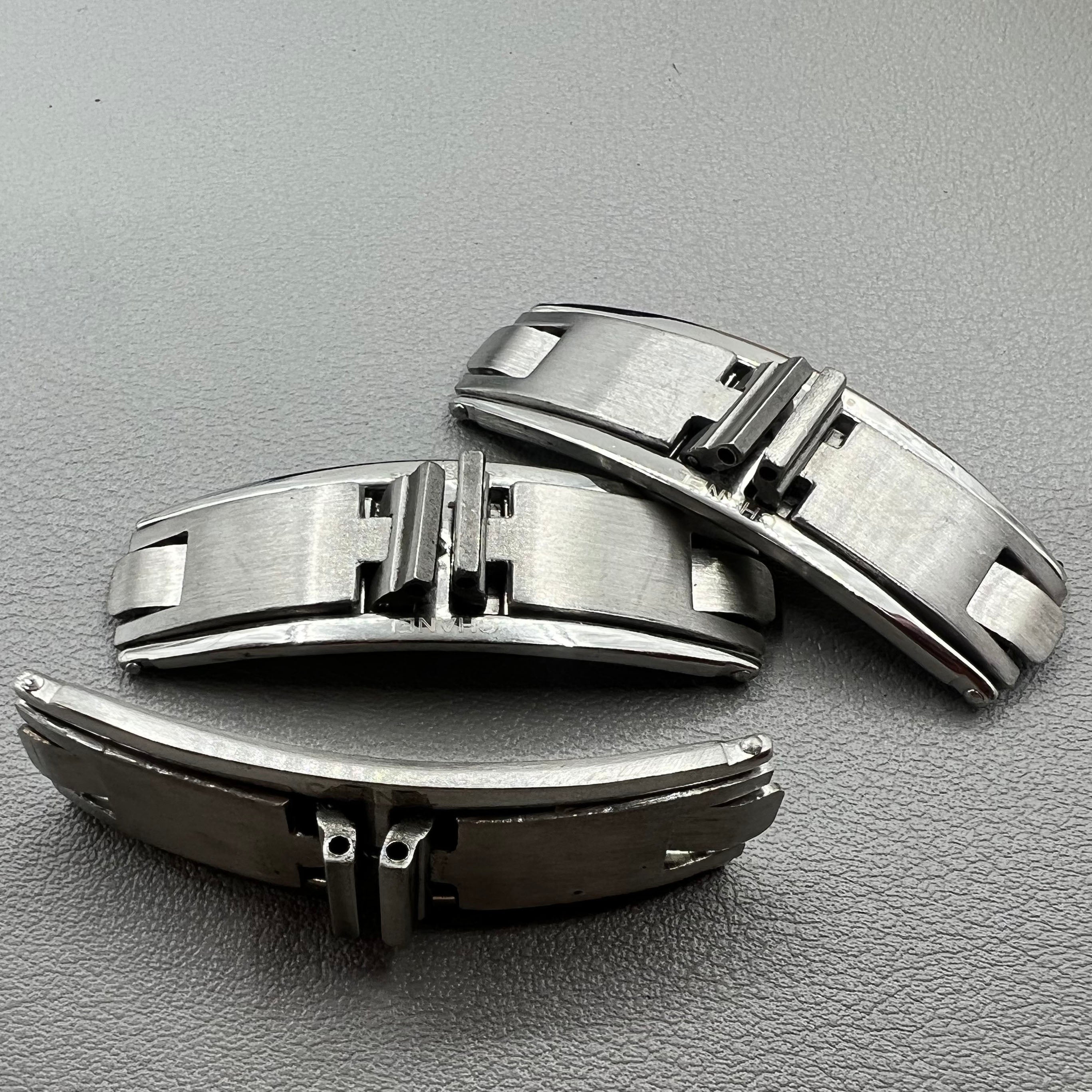 3X 9.0mm Width Stainless Steel Clasps Ceramic Butterfly Buckle J12 Elastic
