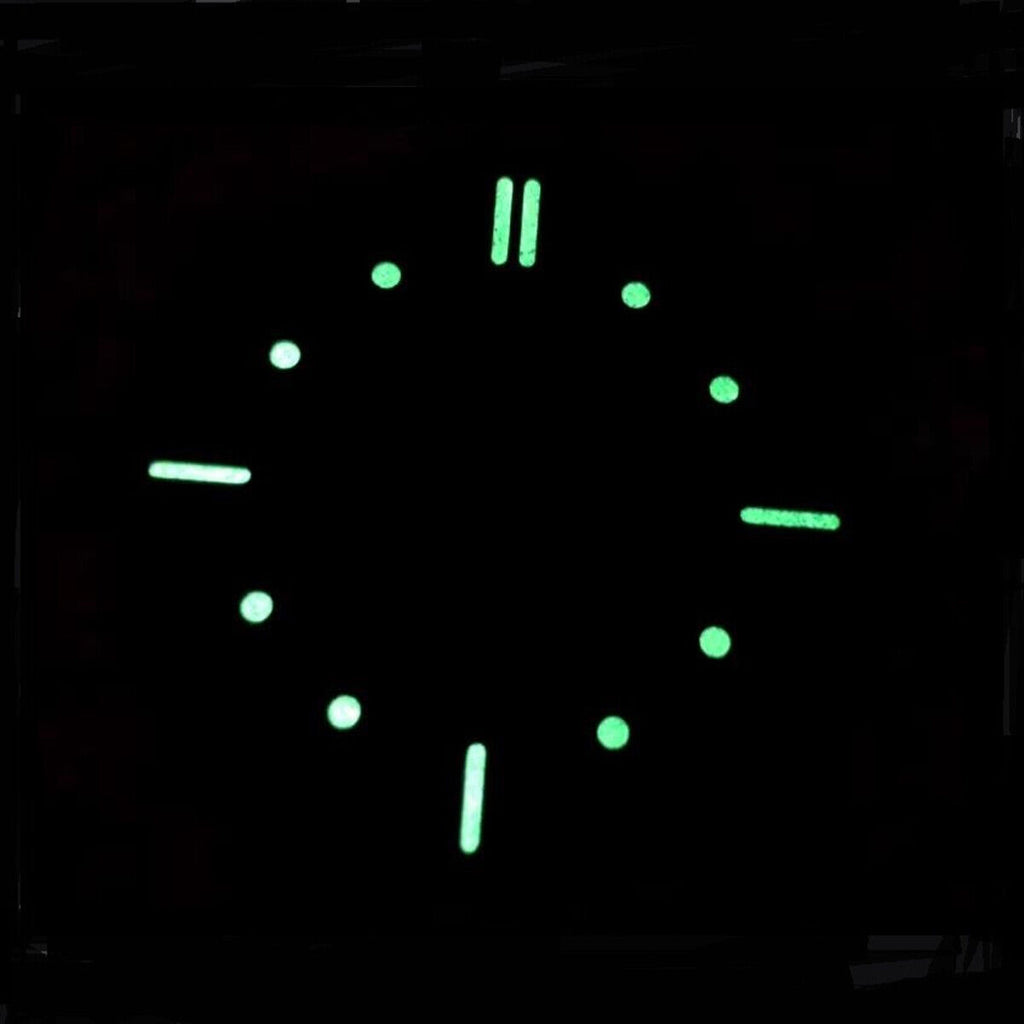 39mm Black Dot Green Luminous Watch Dial Suitable for ETA 6497/6498 Movement