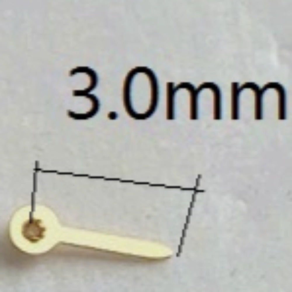 3pcs 3.0mm Golden Watch Small Second Hands for Miyota JS15 Quartz Watch Parts