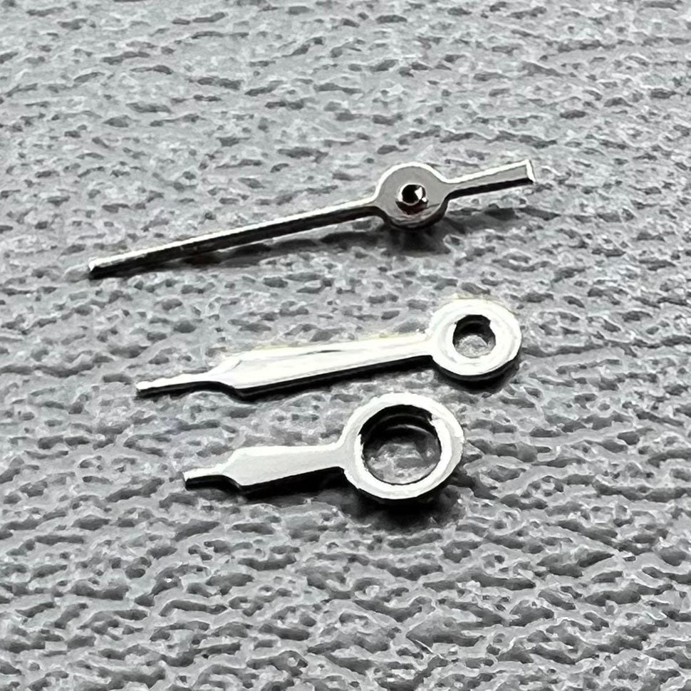 2 Sets/Pack Silver Set of Watch Hands for Miyota 2035 8mm/6mm/4mm Length NO.1226
