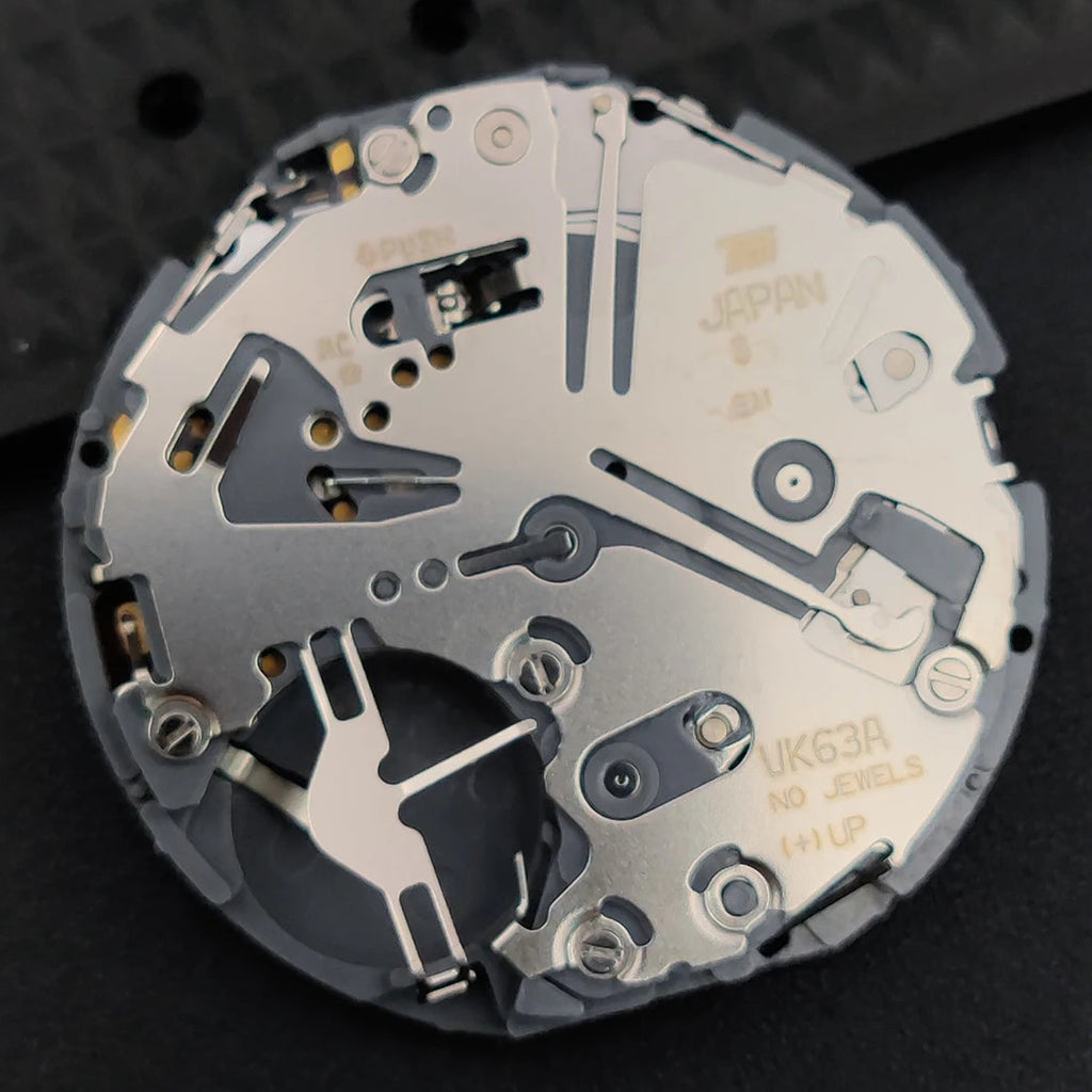 Original Japan VK63A Quartz Movement Black Disk Date At 6 Single Calendar