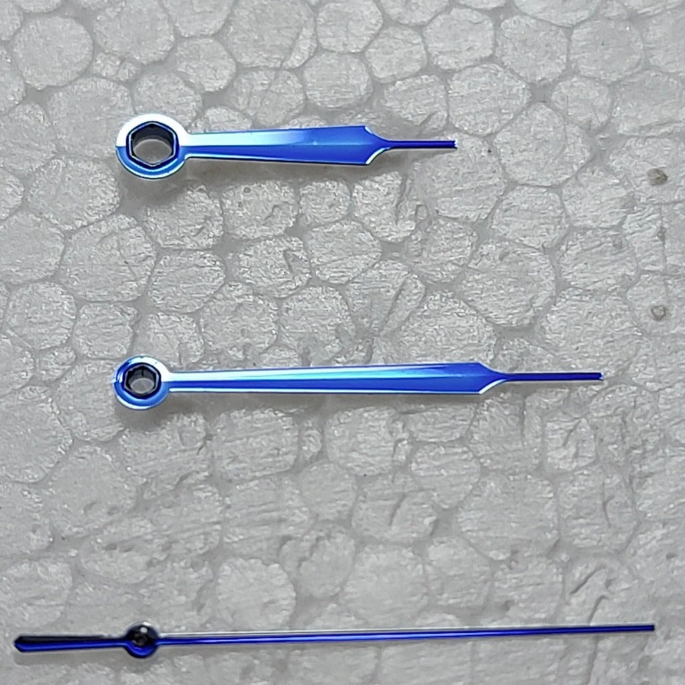 11x16x17mm High Cannon Blue Painted Watch Hand Set for China Made Orient