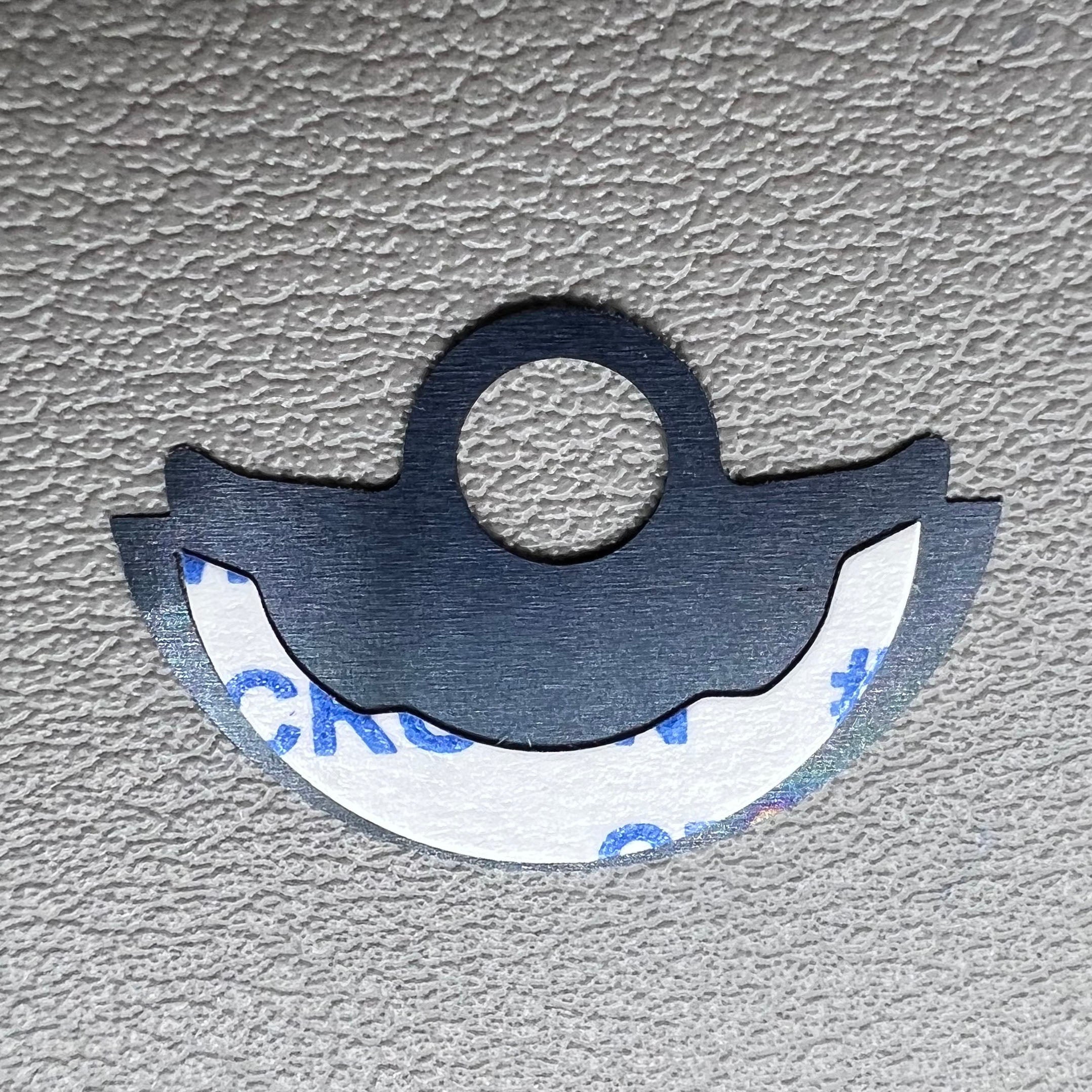 Waved Blue Metal Sheet Oscillating Weight Overlay for Miyota 9015 Movement