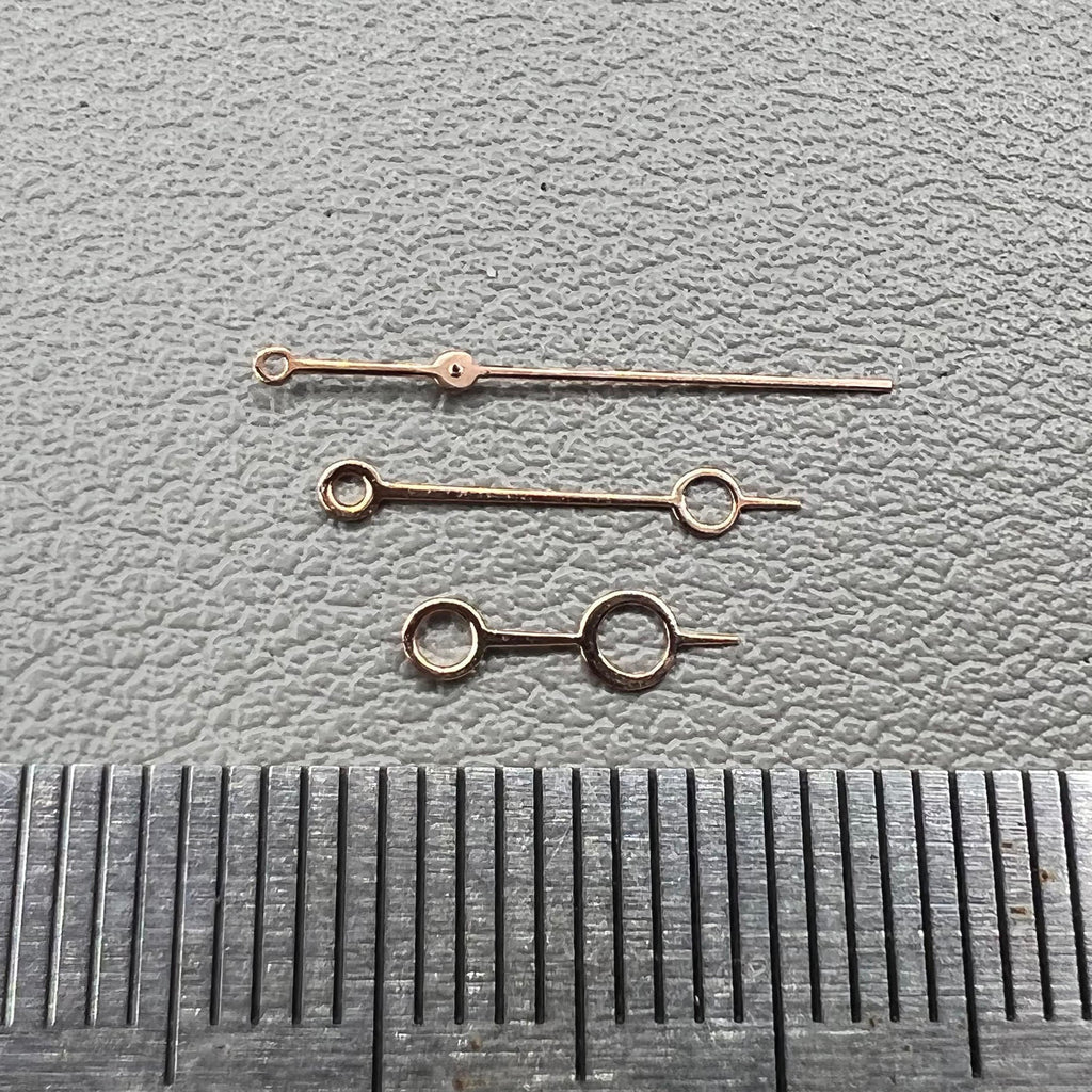 2 Sets Modified Rose Golden Circle Hollow No Lume Hands for NH35/36 NH38 NH72