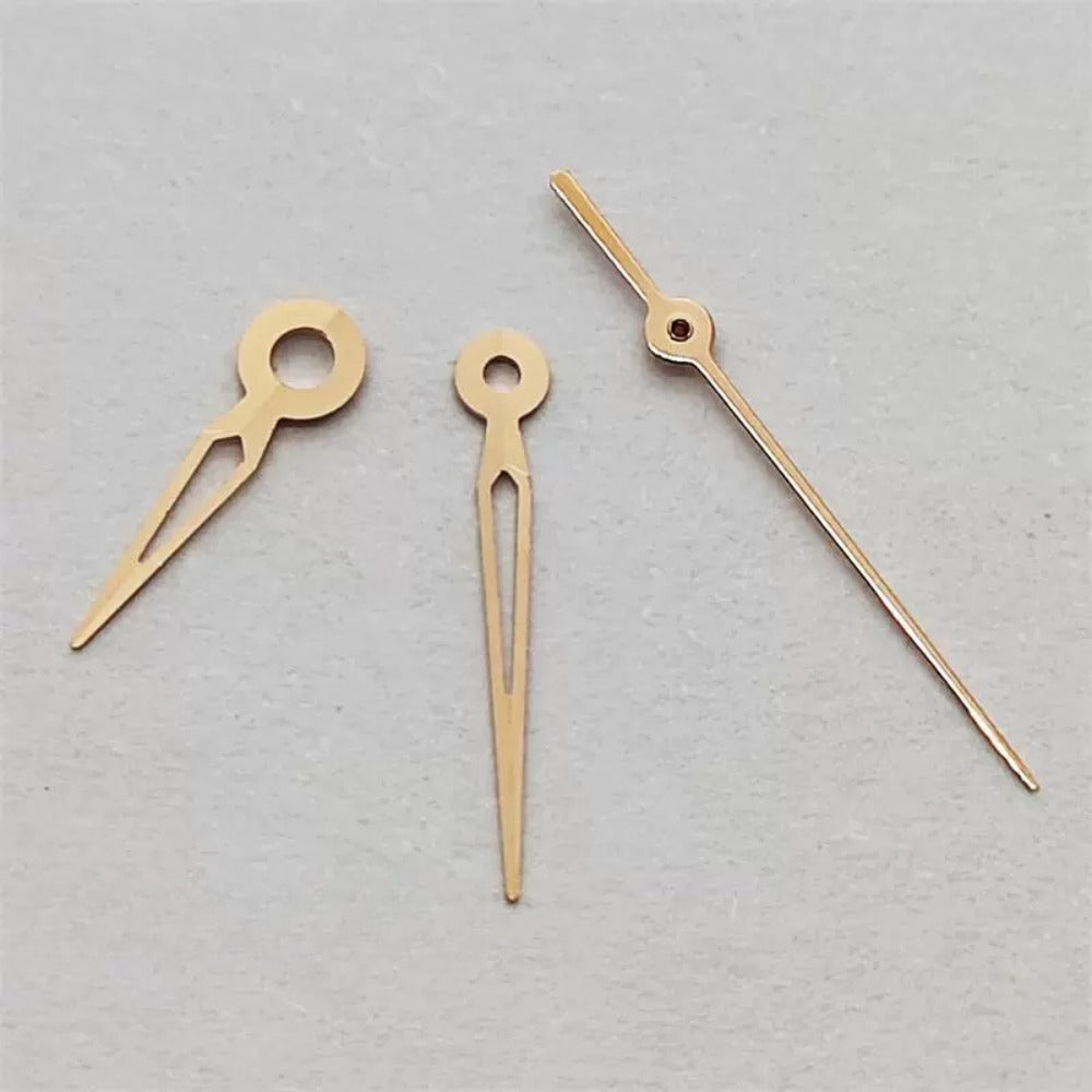 10x9x6mm Hollow Rose Golden Trim No Lume Watch Hands Set for NH05 NH06 Movement